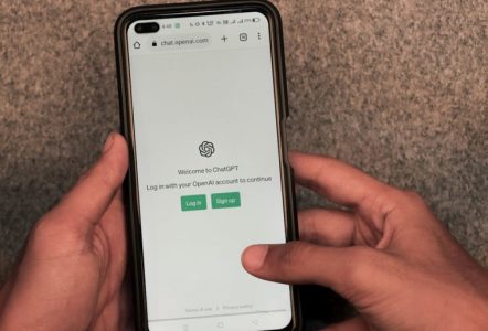 A phone using ChatGPT